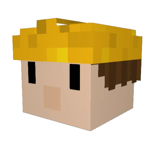 boobthebilder Minecraft avatar head, 3D render