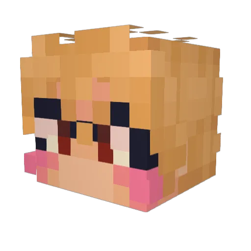 booger__bug Minecraft avatar head, 3D render