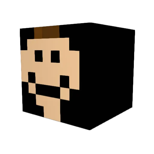 boogiieee Minecraft avatar head, 3D render