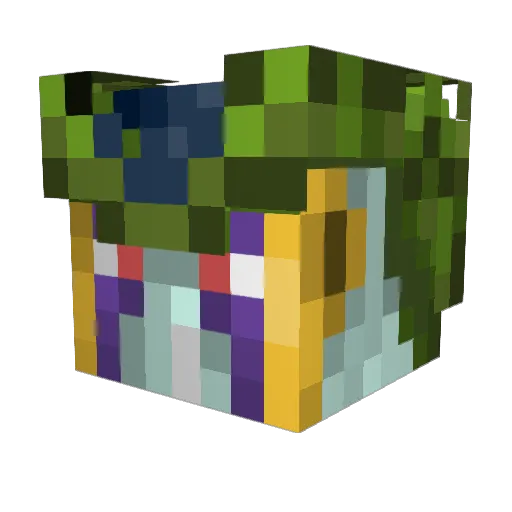 boogors Minecraft avatar head, 3D render