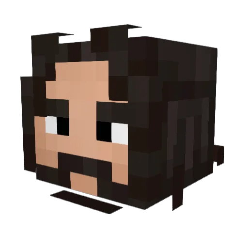 boogsta Minecraft avatar head, 3D render