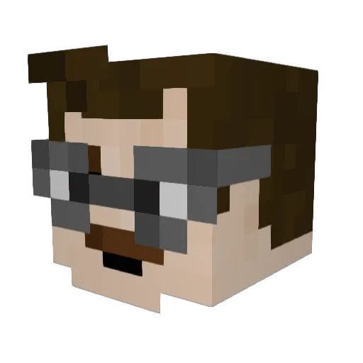boogsteve Minecraft avatar head, 3D render