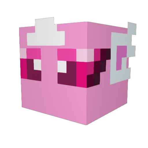 booiioo Minecraft avatar head, 3D render