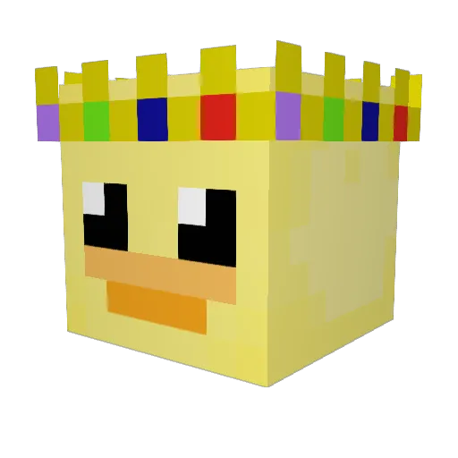 bookema Minecraft avatar head, 3D render