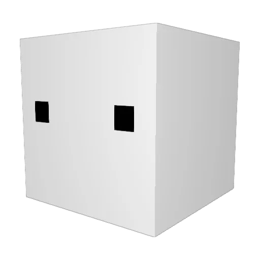 boolcap Minecraft avatar head, 3D render