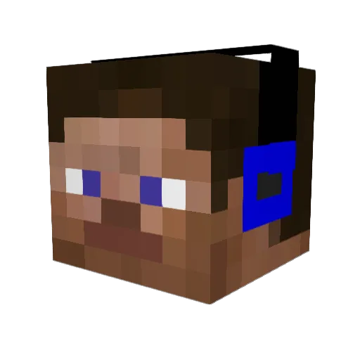 boom2024 Minecraft avatar head, 3D render