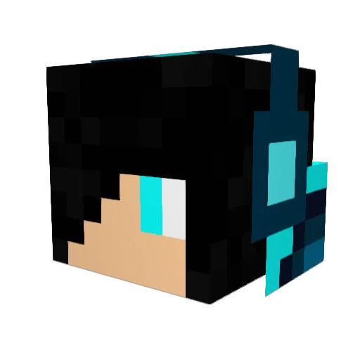 boom_doom Minecraft avatar head, 3D render