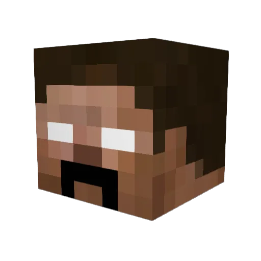 boomaaron Minecraft avatar head, 3D render