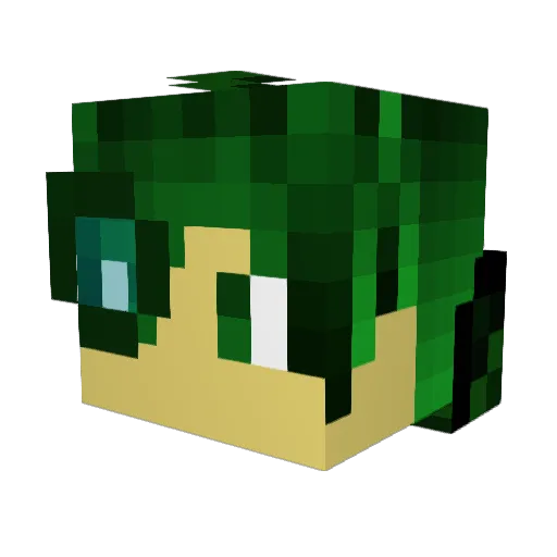 boombam0 Minecraft avatar head, 3D render