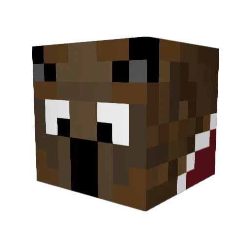 boombatthewest Minecraft avatar head, 3D render
