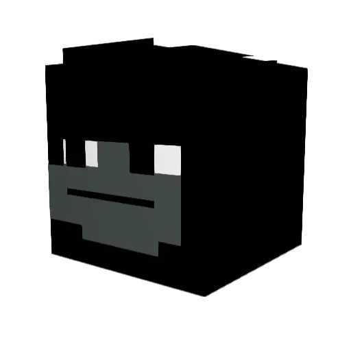 boomboom999 Minecraft avatar head, 3D render