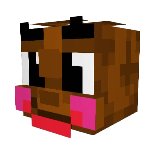 boombusti3487 Minecraft avatar head, 3D render