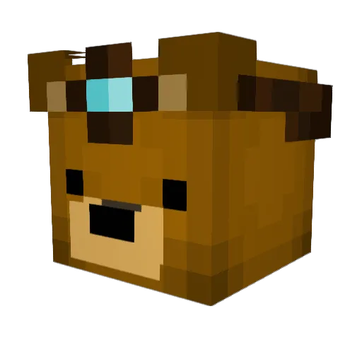 boommonkey Minecraft avatar head, 3D render