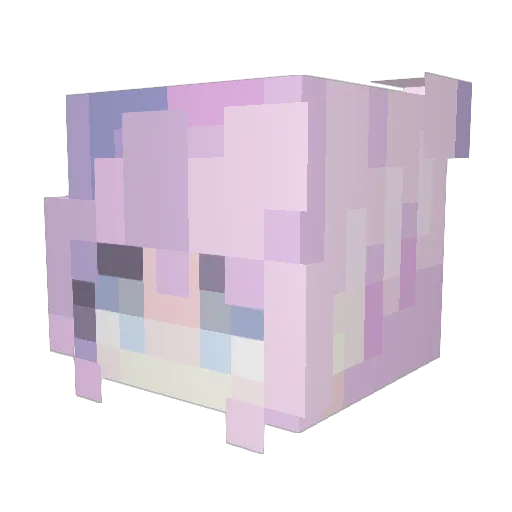boomoony Minecraft avatar head, 3D render