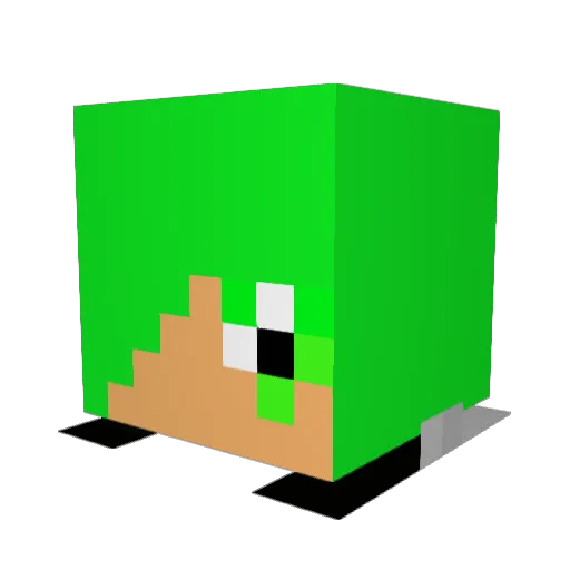 boomshacalacka Minecraft avatar head, 3D render