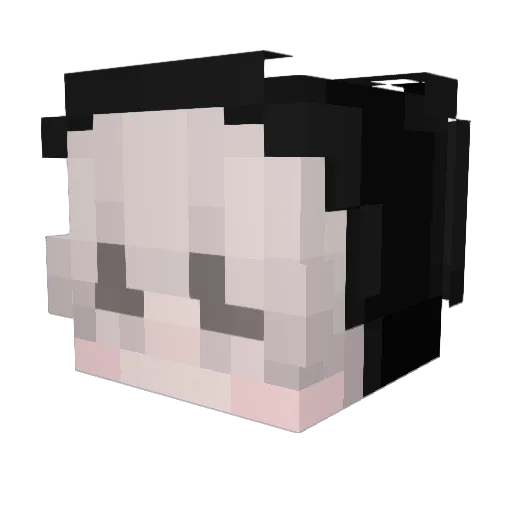 boomsss Minecraft avatar head, 3D render