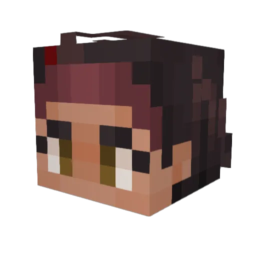 boomystarlight Minecraft avatar head, 3D render