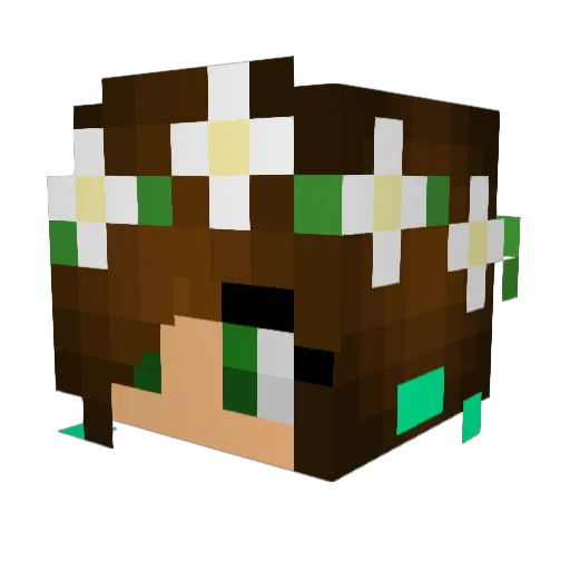 booness123 Minecraft avatar head, 3D render