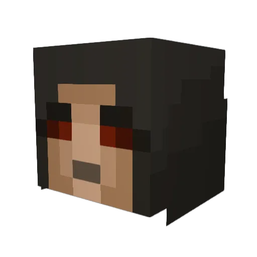 boooooh Minecraft avatar head, 3D render