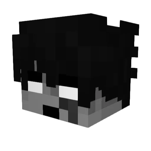 booooonaa Minecraft avatar head, 3D render