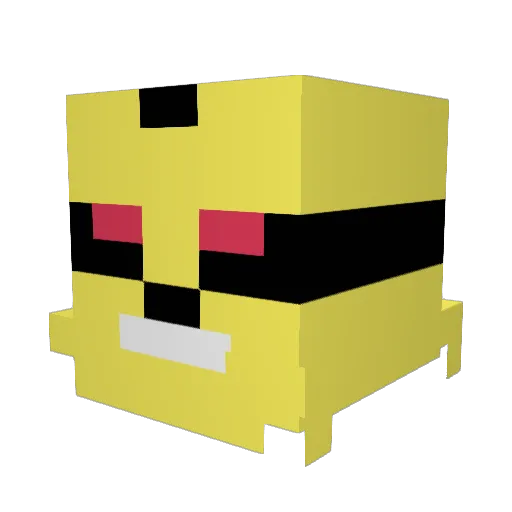 booooooooooo0000 Minecraft avatar head, 3D render
