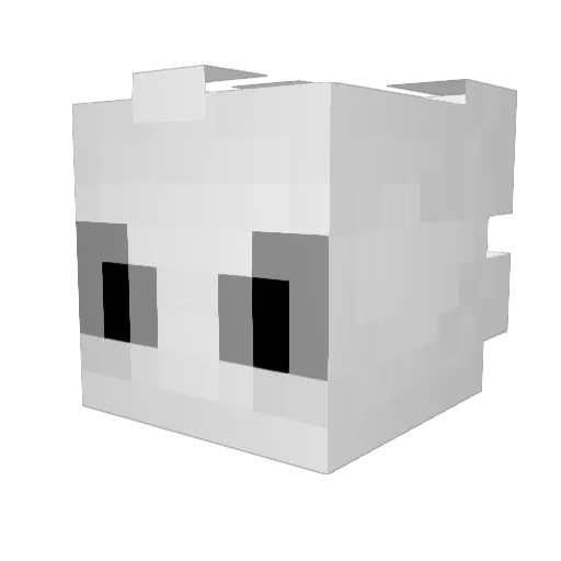 boooozy Minecraft avatar head, 3D render