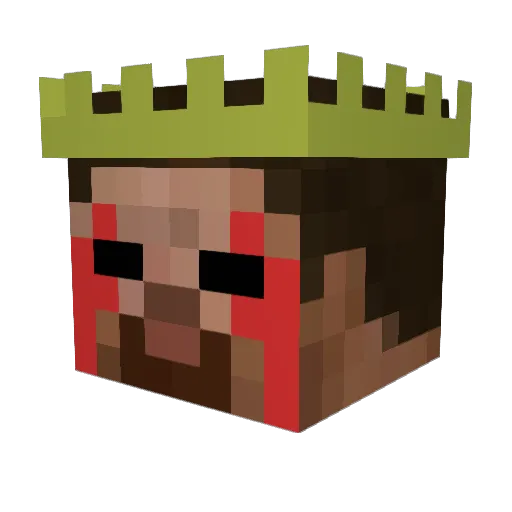 boooscar Minecraft avatar head, 3D render