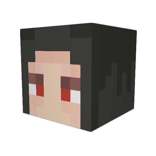 boopnoodl3 Minecraft avatar head, 3D render