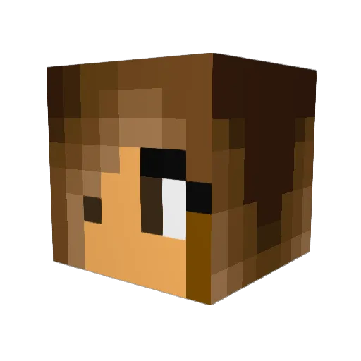 booprincess15 Minecraft avatar head, 3D render