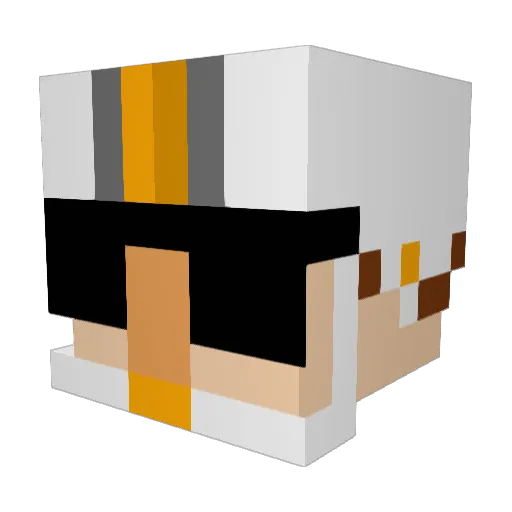 boorie Minecraft avatar head, 3D render