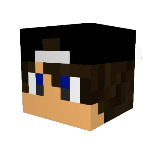 boosanchez Minecraft avatar head, 3D render