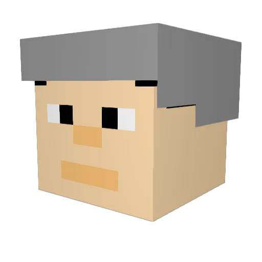 boosiefade2391 Minecraft avatar head, 3D render