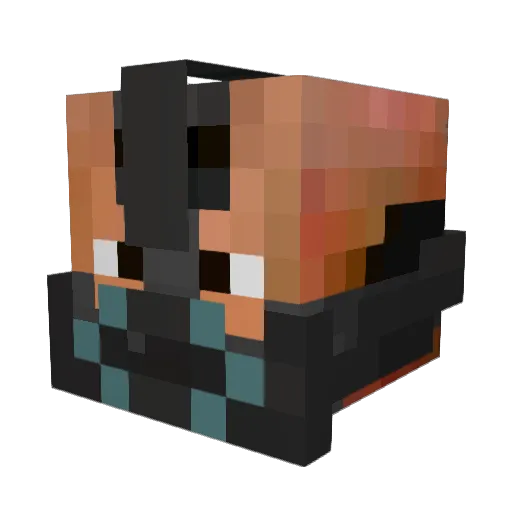 booskirk Minecraft avatar head, 3D render
