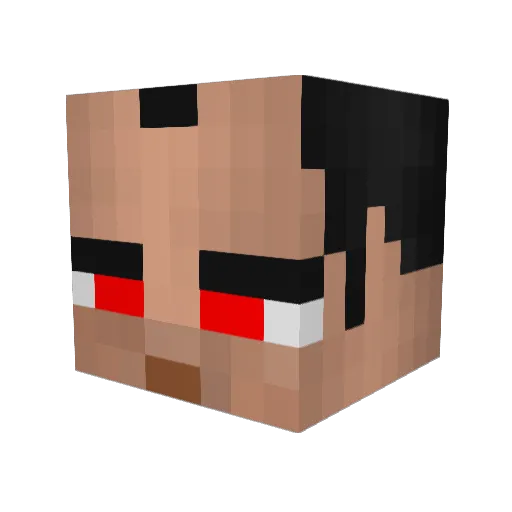 boostreet Minecraft avatar head, 3D render