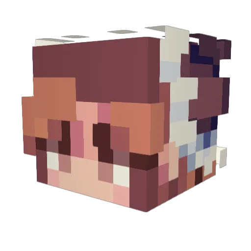 bootful99 Minecraft avatar head, 3D render