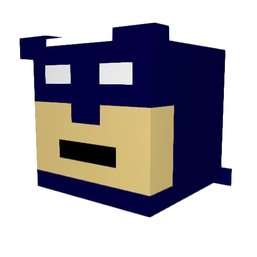 bootman74 Minecraft avatar head, 3D render