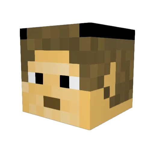 booty101 Minecraft avatar head, 3D render