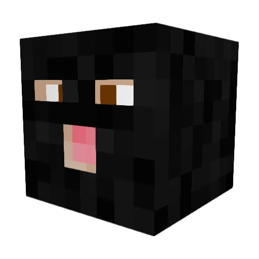 bootyfiend Minecraft avatar head, 3D render