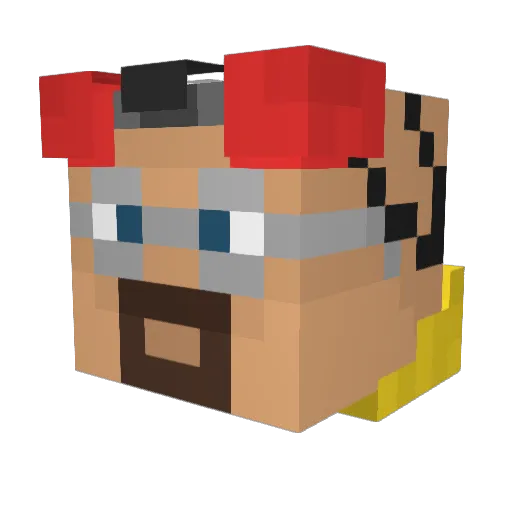 bootygoon669 Minecraft avatar head, 3D render