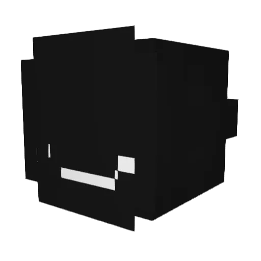 bootyhacker Minecraft avatar head, 3D render