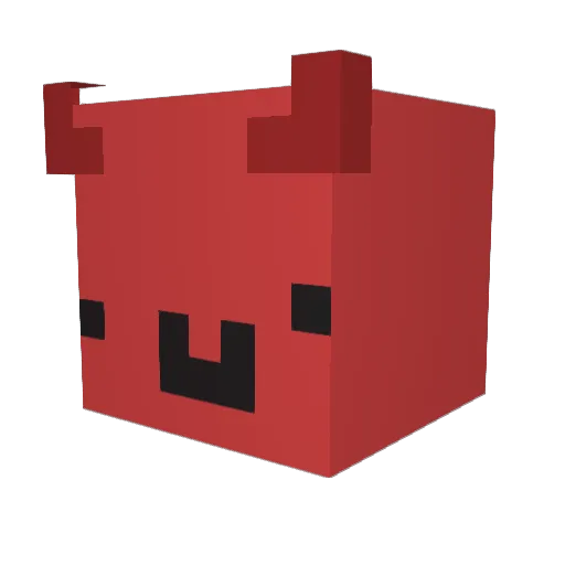 bootypoperz Minecraft avatar head, 3D render