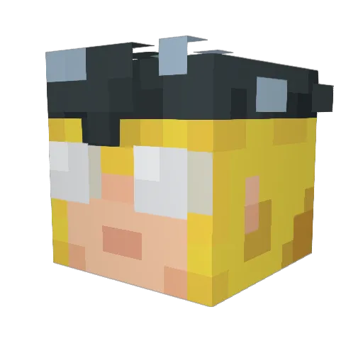 bootysniffer900 Minecraft avatar head, 3D render