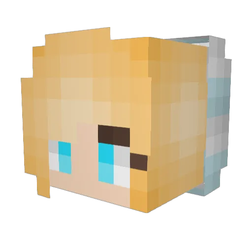 boov50 Minecraft avatar head, 3D render