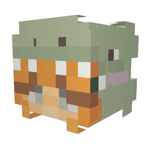 boozooo Minecraft avatar head, 3D render