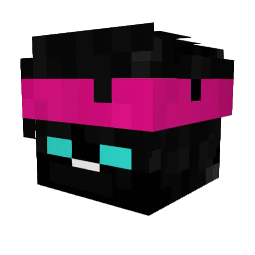 boozry Minecraft avatar head, 3D render