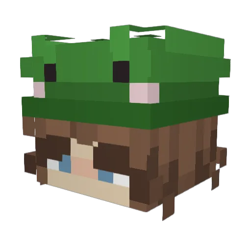 bopfia Minecraft avatar head, 3D render