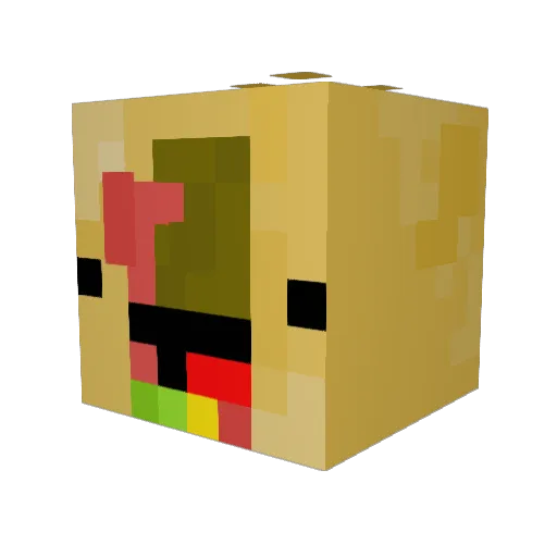 boppie007 Minecraft avatar head, 3D render