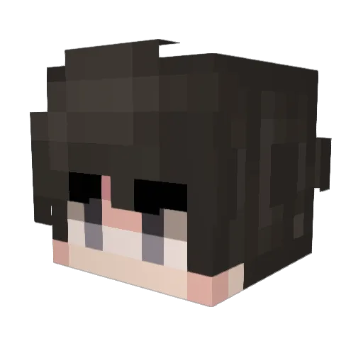 bopul Minecraft avatar head, 3D render