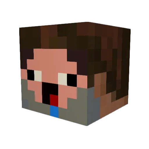 bora423 Minecraft avatar head, 3D render