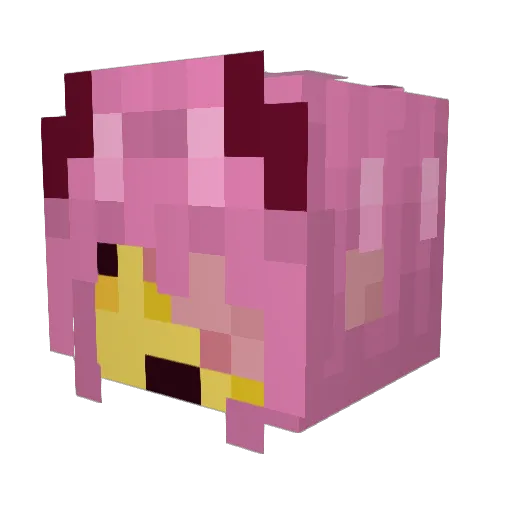 borbia Minecraft avatar head, 3D render